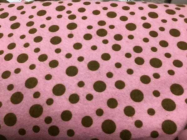 Pink Flannel with brown spot