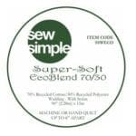 sew simple wadding 90″ 70/30 cotton/polyester