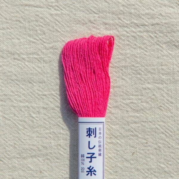 Japanese Sashiko thread 20m Fuchsia Pink no.21