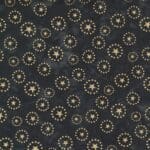 Felicity Batik 27311179M Gold Stars on Black by Moda Fabrics
