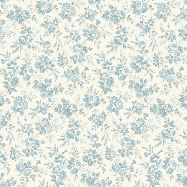 Cloud Nine fabric 9964LB Nosegay Blue floral fabric by Edyta Sitar for Laundry Basket Quilts