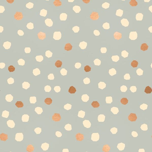 First Light RS504817 Grey Copper and Cream Chunky Dots by Ruby Star Society for Moda Fabrics Metallic Polka Dots White Pewter