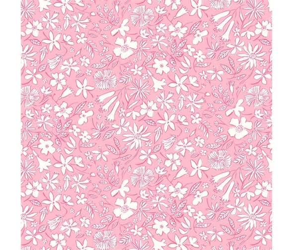 Riviera 459B Summer Sketch on Pink by Liberty Fabrics