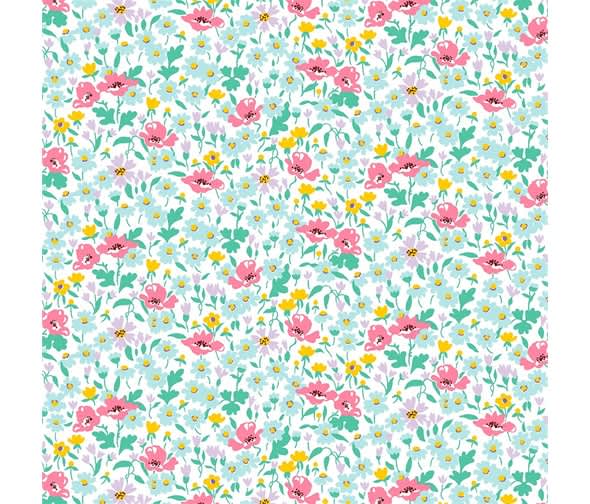 Riviera 463B Wildflower Poppy by Liberty Fabrics