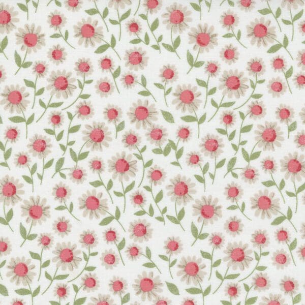 Love Note 515111 Daisies on Cloud White by Lella Boutique for Moda fabrics