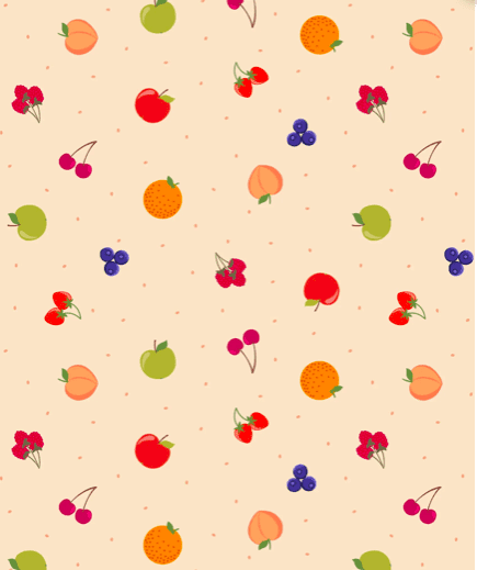 Small Things Sweet SM501 Fruit on Cream by Lewis & Irene fabrics