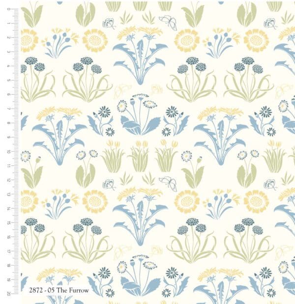 Birds in Nature 287205 The Furrow by Voysey for V&A fabrics
