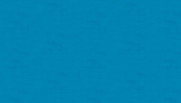 Linen Texture 1473T4 Peacock Blue by Makower Plain Solid Fabric Blender Turquoise