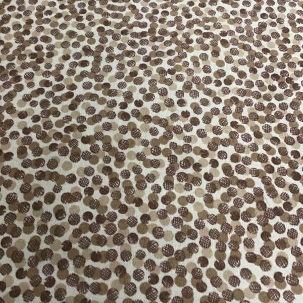 The Orchard A496.1 Brown abstract spot fabric by Lewis & Irene