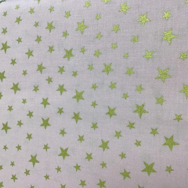 Marvellous Metallics MM1.2 Gold star on pink fabric by Lewis & Irene