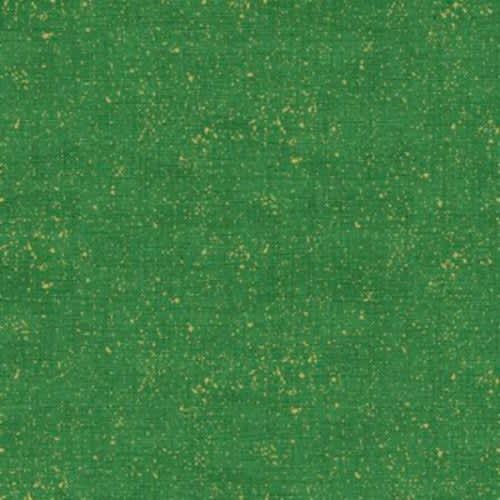 2566G5 Metallic Linen Texture Green by Makower