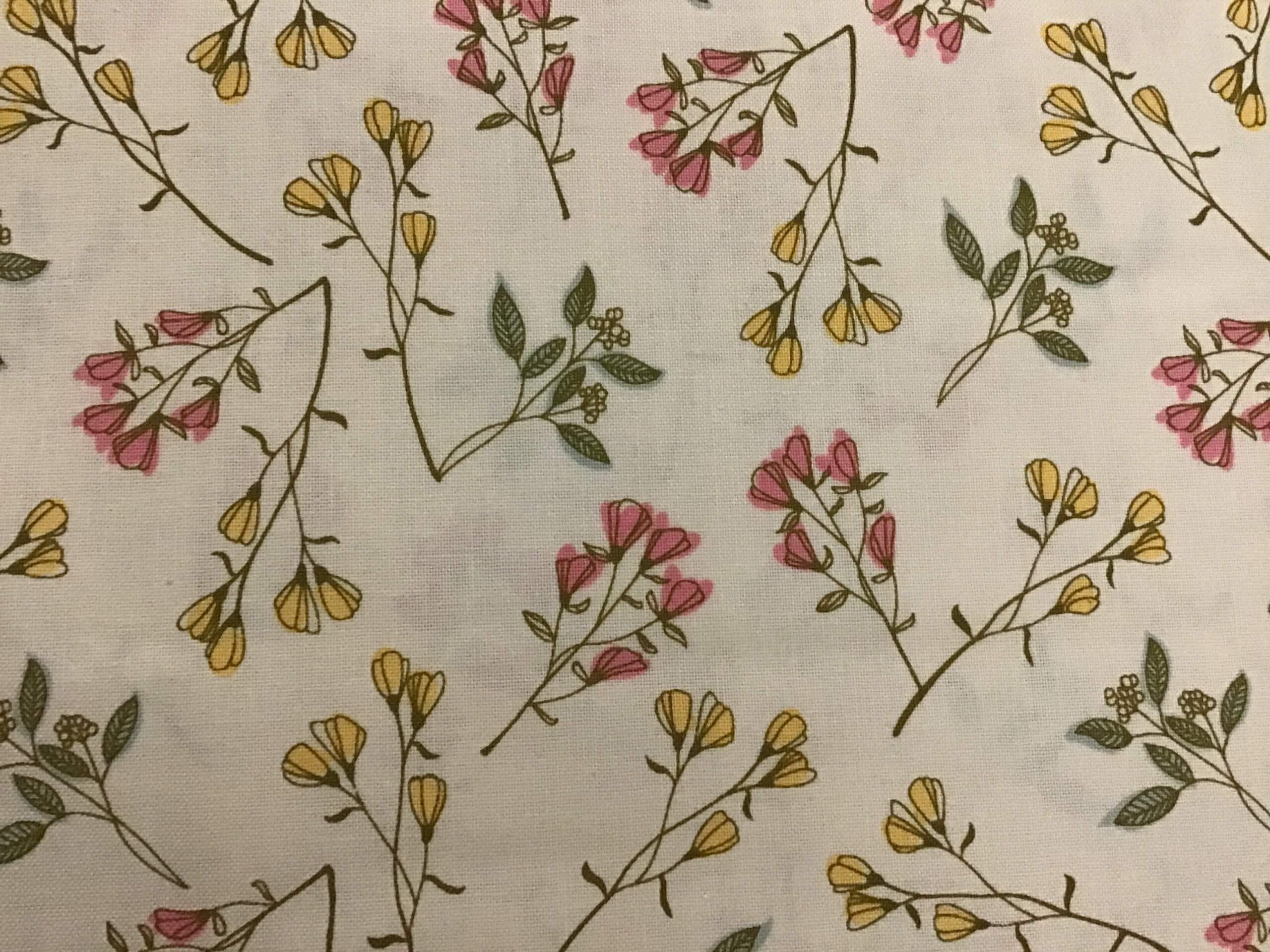 Meadow Walk Bloomburst, 1340L, Cream by Makower Meadow Walk Bloomburst, 1340L, Cream by Makower