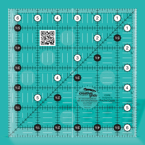Creative Grids 6.5”  square ruler