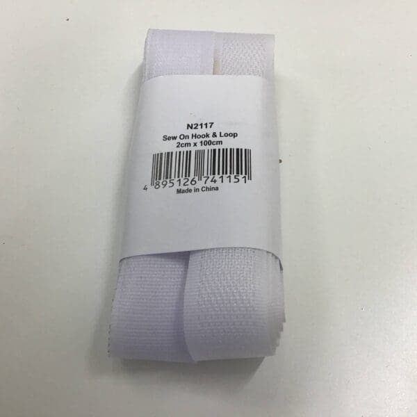 Sew on hook and loop 2cm x 100cm