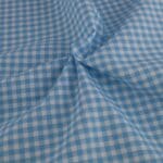 Gingham 1/4” Sky fabric by Reynard