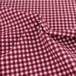 Gingham 1/4” Wine fabric by Reynard