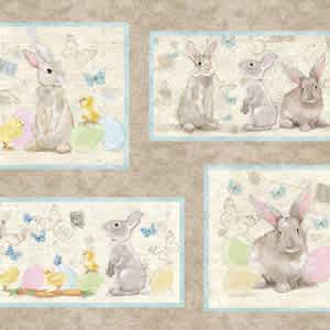 Bella Bunnies Panel 8045 by Victoria Hutto
