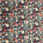 Hip Hip Hooray 70520/6 red and pink flowers on blue background