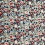 Hip Hip Hooray 70520 red and pink flowers on light blue background