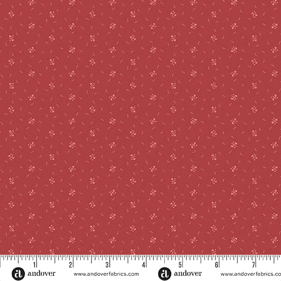 Forest Glen 10061R Alpine Raspberry fabric by Renee Nanneman