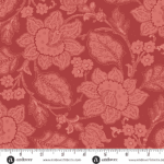 Forest Glen 10054R Jacobean Rose Red floral fabric by Renee Nanneman