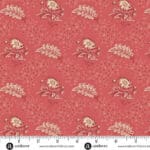 Forest Glen 10053R Camellia Raspberry red floral fabric by Renee Nanneman