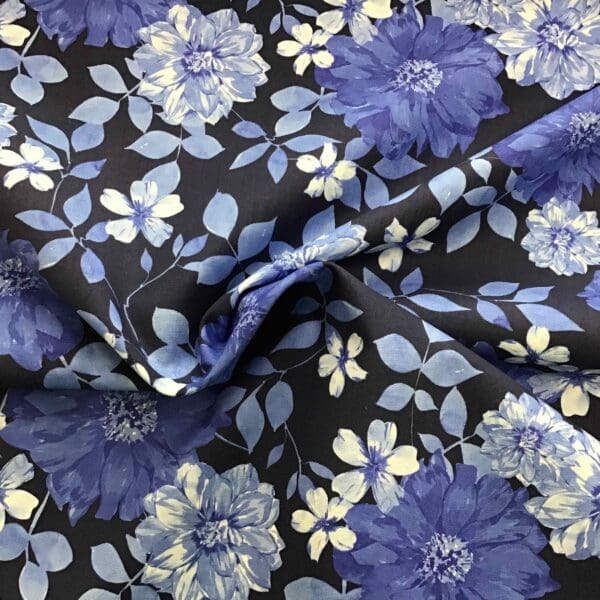 Floral Paradise navy 2124080 by Camelot Fabrics