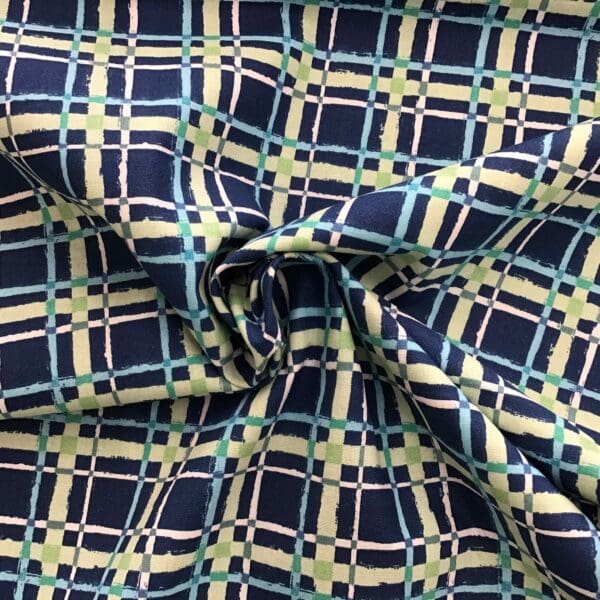 Plaid FSTFFB 18678 blue/green check by 3 Wishes