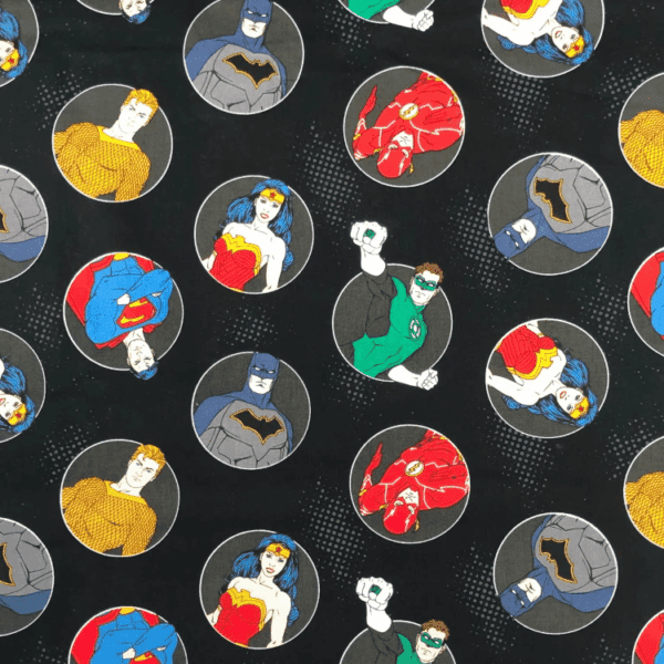 Marvel Justice League Badges on Black Marvel Justice League Badges on Black
