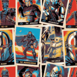 Mandolorian Trading Cards Fabric