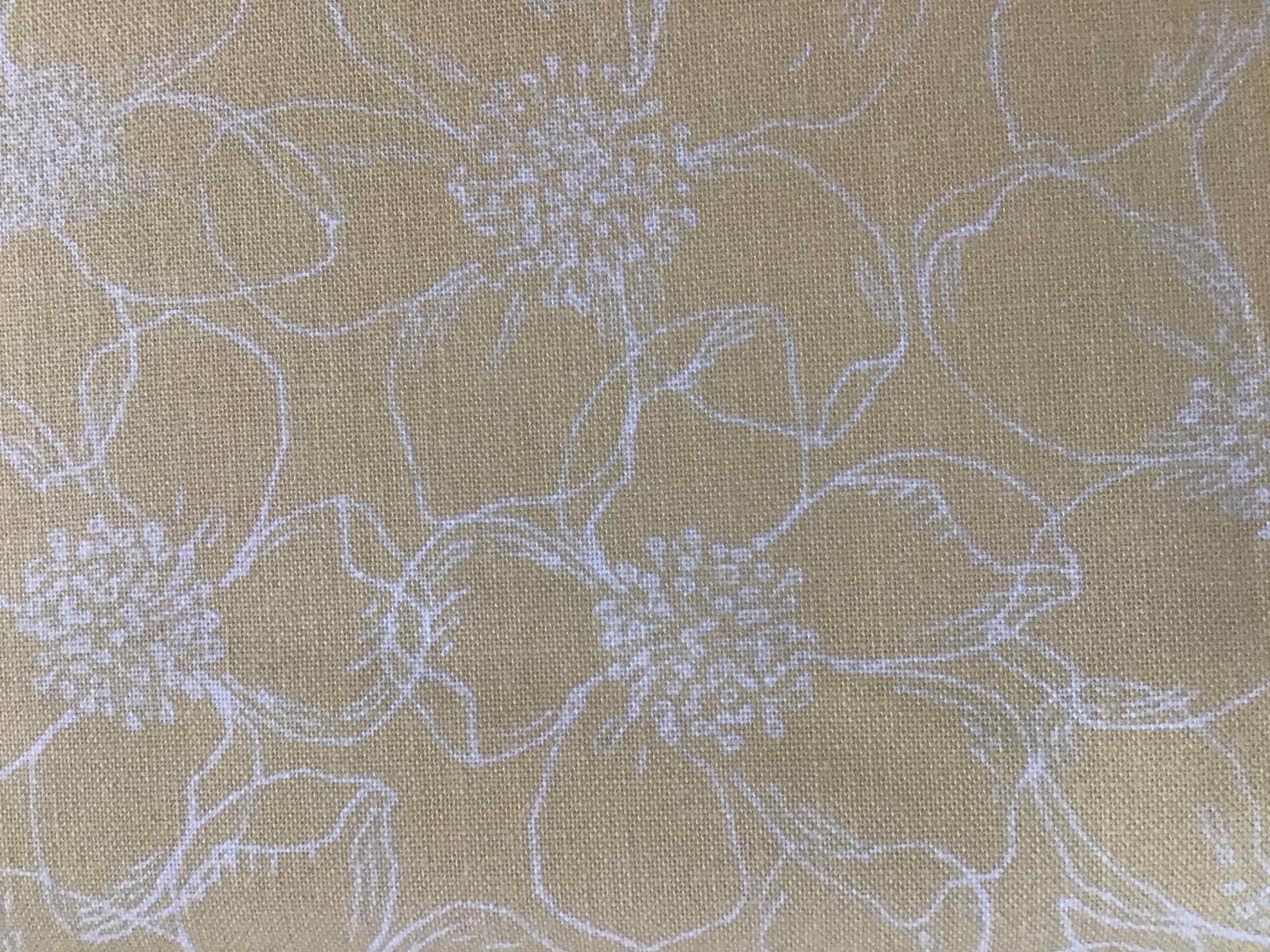 Flower Sketch Yellow, 27200503, by Camelot Fabrics Flower Sketch Yellow, 27200503, by Camelot Fabrics
