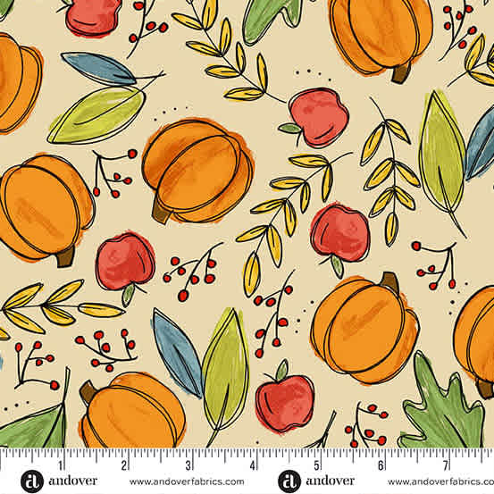 Harvest Home Bountiful Harvest A10112L Cream by Andover
