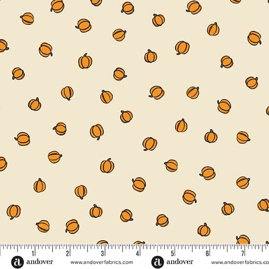 Harvest Home Petite Pumpkins 10117L Cream by Andover