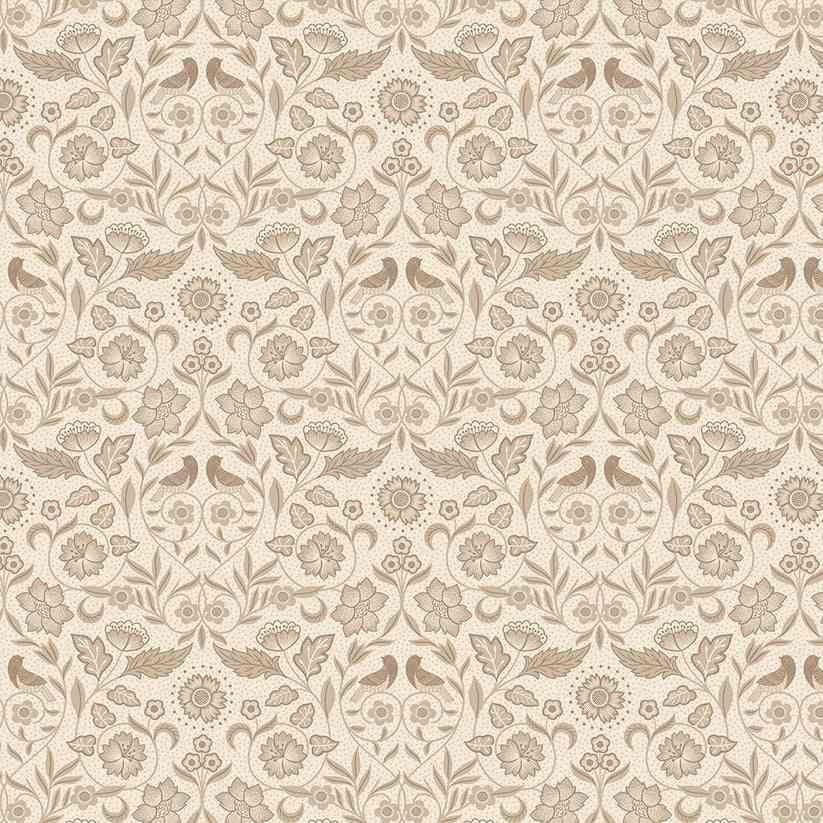 Isabella A854.1 small cream floral fabric by Lewis and Irene Isabella A854.1 small cream floral fabric by Lewis and Irene