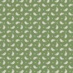 Indian Summer SH20B mini floral green Stuart Hillard fabric by Lewis and Irene