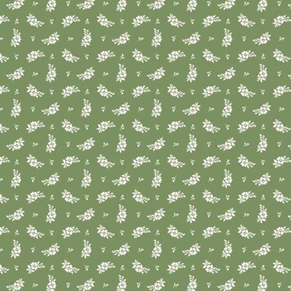 Indian Summer SH20B mini floral green Stuart Hillard fabric by Lewis and Irene Indian Summer SH20B mini floral green Stuart Hillard fabric by Lewis and Irene