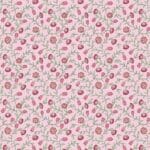 Indian Summer SH21B pink climbing flowers Stuart Hillard fabric by Lewis and Irene