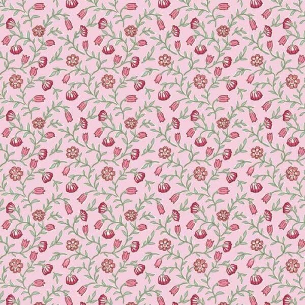 Indian Summer SH21B pink climbing flowers Stuart Hillard fabric by Lewis and Irene Indian Summer SH21B pink climbing flowers Stuart Hillard fabric by Lewis and Irene