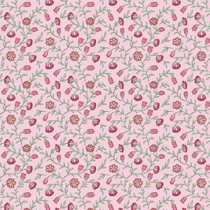 Indian Summer SH21B pink climbing flowers Stuart Hillard fabric by Lewis and Irene Indian Summer SH21B pink climbing flowers Stuart Hillard fabric by Lewis and Irene