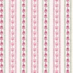 Indian Summer SH22A floral stripe on cream Stuart Hillard fabric by Lewis and Irene