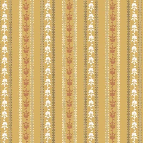 Indian Summer SH22B floral stripe on yellow Stuart Hillard fabric by Lewis and Irene Indian Summer SH22B floral stripe on yellow Stuart Hillard fabric by Lewis and Irene