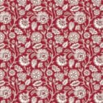 Indian Summer SH23C red floral Stuart Hillard fabric by Lewis and Irene