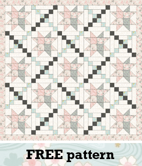FREE Sakura quilt pattern FREE Sakura quilt pattern
