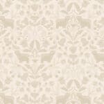 Highlands – A877A highland cow and thistle grey on grey by Lewis & Irene