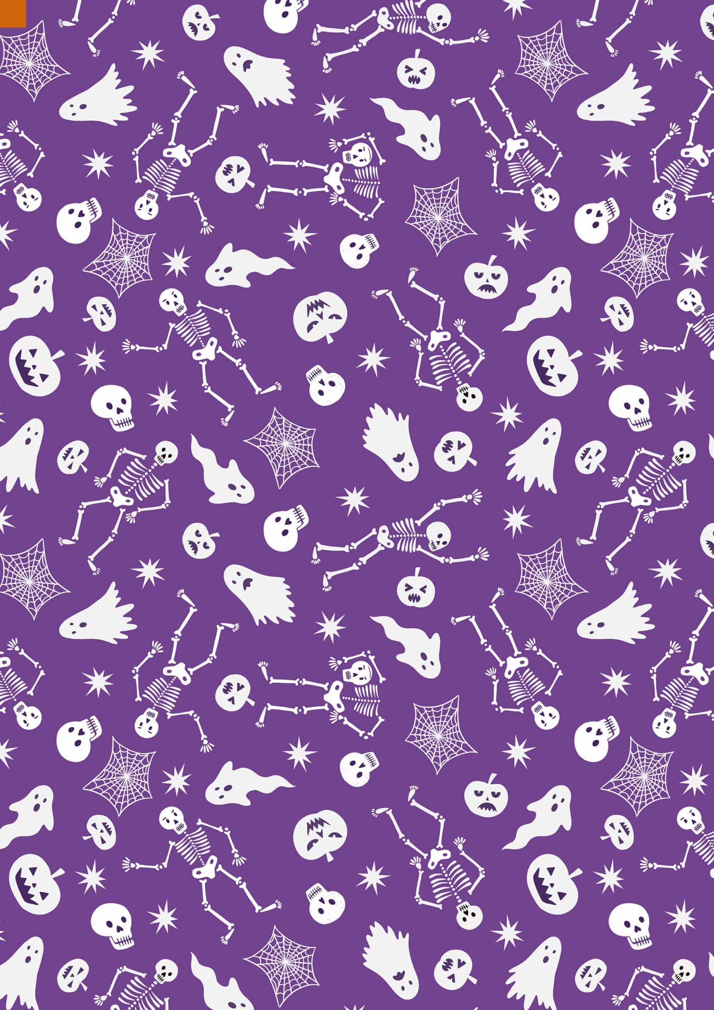 Witchy Woods A885B spooky friends on purple by Lewis and Irene Witchy Woods A885B spooky friends on purple by Lewis and Irene