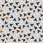 Witchy Woods A886A witches hats on grey by Lewis and Irene