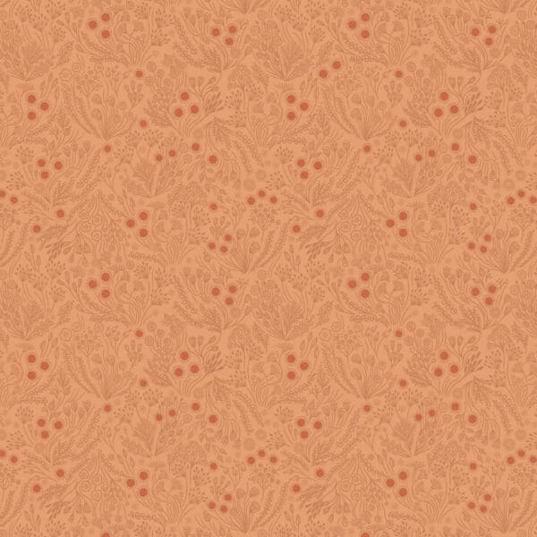 Jardin D’Automne A929C floral seeds on warm natural by Lewis and Irene Jardin D’Automne A929C floral seeds on warm natural by Lewis and Irene
