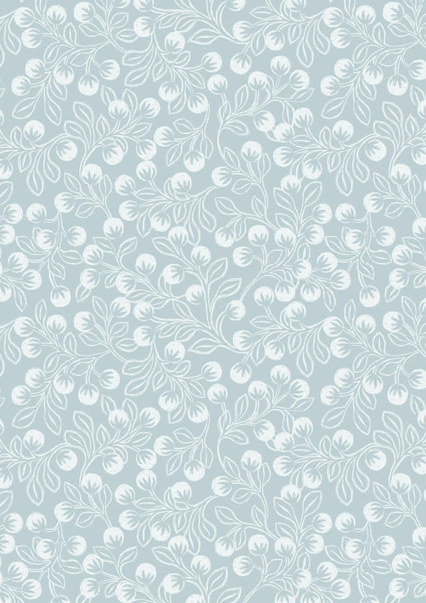 Secret Winter Garden Flannel A658.1 Snowberries ice blue by Lewis & Irene fabrics Secret Winter Garden Flannel A658.1 Snowberries ice blue by Lewis & Irene fabrics