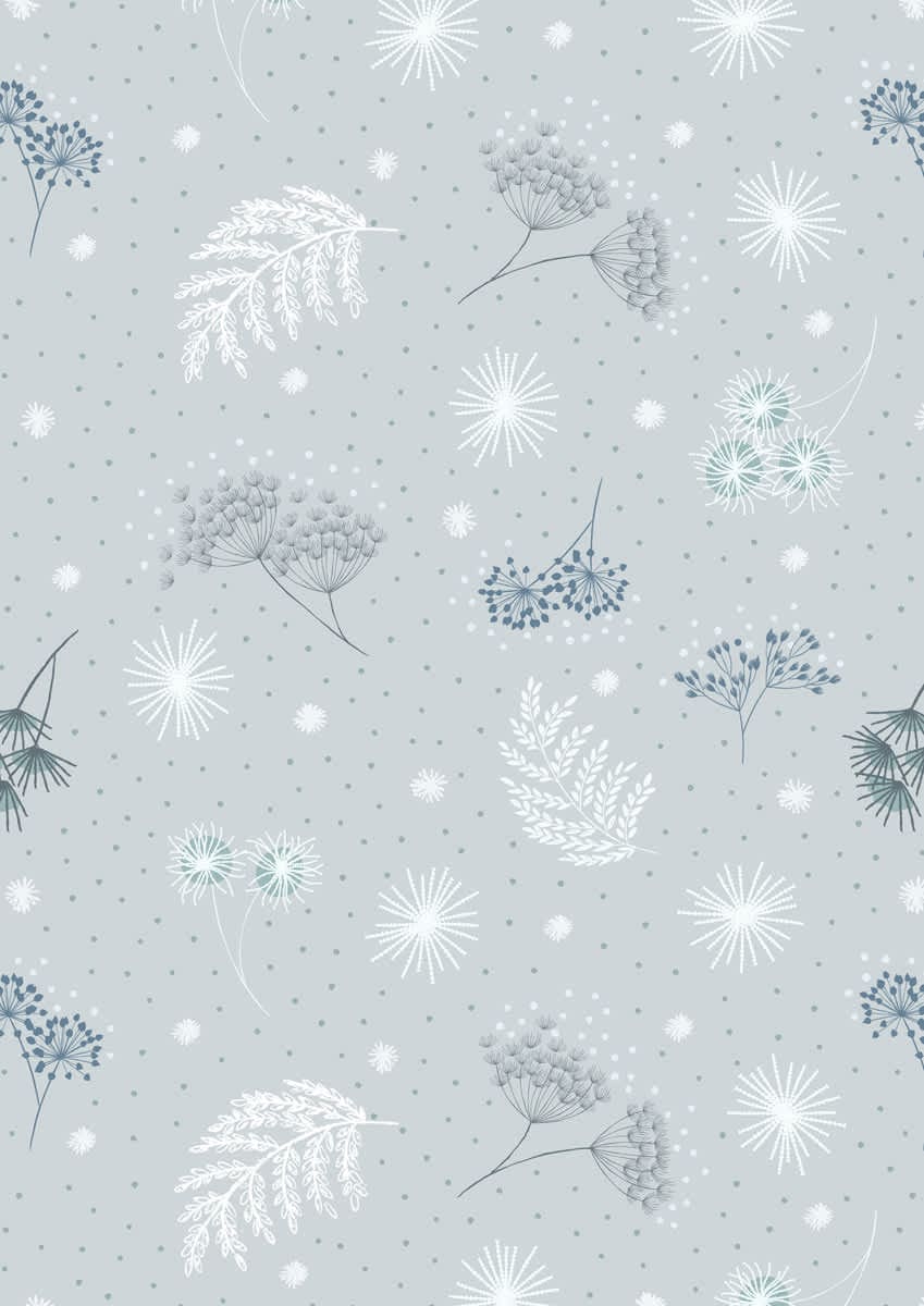 Secret Winter Garden Flannel A659.1 Frosted garden on light grey by Lewis & Irene fabrics Secret Winter Garden Flannel A659.1 Frosted garden on light grey by Lewis & Irene fabrics