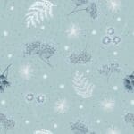 Secret Winter Garden Flannel A659.2 Frosted garden on mist blue by Lewis & Irene fabrics